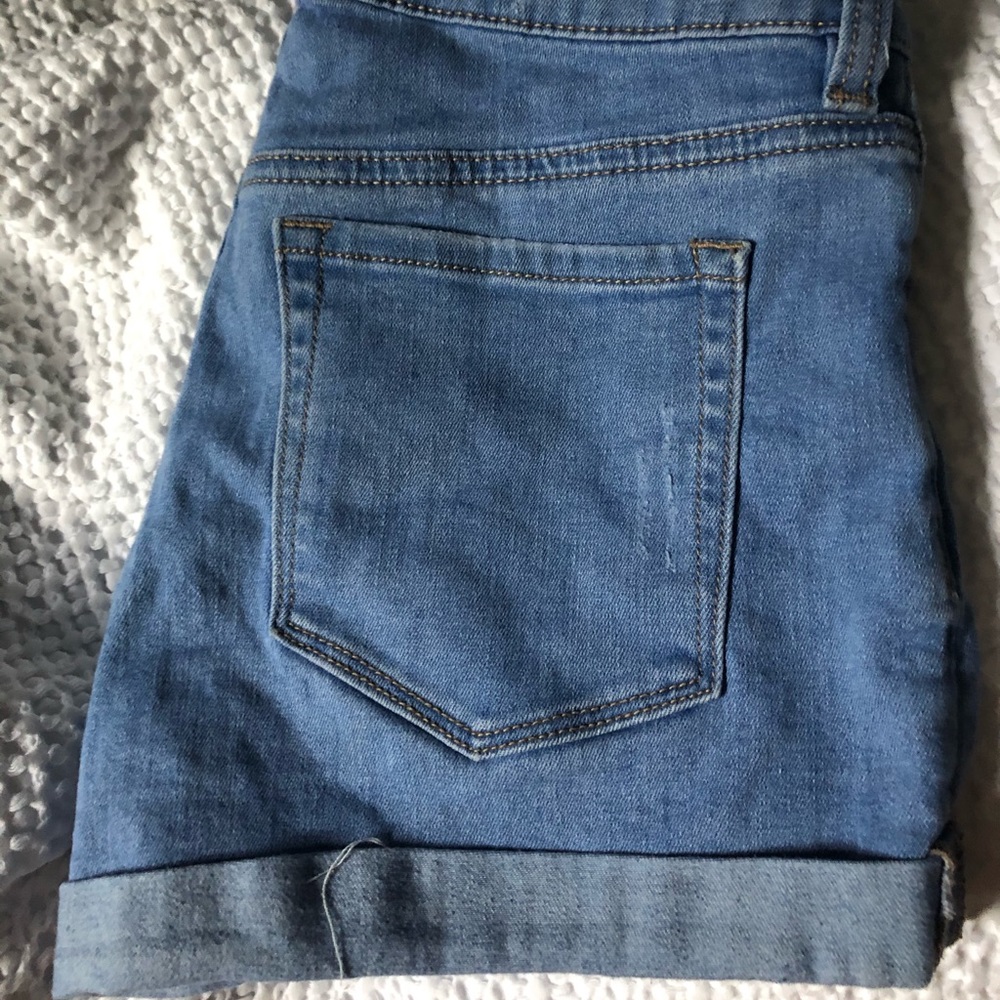 High waisted Pacsun denim shorts.